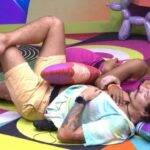 Durante o reality show, Natália e Eliezer tiveram diversas relações íntimas, e o boato sobre uma possível gravidez virou pauta nas redes sociais. (Foto: Globo)