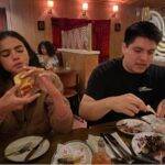 Bruna foi flagrada por seu colega de elenco enquanto comia em um restaurante com grupo do elenco. (Foto: Instagram)