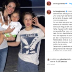 “Essa semana foi bemmmmm difícil para mim. Talvez seja uma conjunção de fatores como: aniversário do Lucas e algumas falas do Lorenzo”, explicou a artista. (Foto: Instagram)