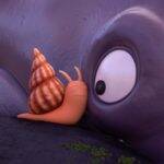 The Snail and the Whale: O conto de um pequeno caracol e uma grande baleia jubarte cinza-azulada. Desejando ver o mundo, um pequeno caracol pega uma carona na história de uma baleia jubarte. Juntos, eles vão em uma jornada incrível, passando por icebergs e vulcões, tubarões e pinguins. O pequeno caracol se sente tão pequeno na vastidão do mundo, até que a baleia encalha em uma baía. (Foto: Divulgação)