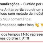 Na ocasião ele escreveu: "É o fim dos tempos. Não representa as mulheres dignas do Brasil.". (Foto: Instagram)