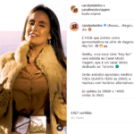 Thiaguinho também parabenizou a namorada nos comentários de um teaser do programa ‘Hey Ho!’. (Foto: Instagram)