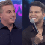 Domingo (03/07), Luciano Huck, 50 anos, resolveu pressionar Tierry, 33, a assumir seu romance com a coreógrafa Carla Bruno , ao vivo, durante o "Domingão". (Fotos: Divulgação/Globo)