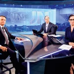 Bolsonaro esteve ontem (22), ao vivo no Jornal Nacional. (Foto: Globo)