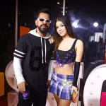 Dennis Dj e a filha Tili compareceram na festa. (Foto: Gshow)