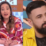 "Mentira, pra variar! A gente não sabe se vai dar pra ele voltar porque, como todo peão, tem contrato de exclusividade com a Record, de alguns meses, depois que o reality acabar, disse logo a princípio. (Fotos: Divulgação RedeTV e Record/Montagem)