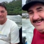 O comunicador já chegou a causar polêmica ao aparecer pescando ao lado de Jair durante a pandemia. (Foto: Instagram)