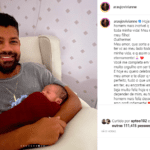 A atriz compartilhou uma série de cliques com o marido e o filho, Joaquim, e declarou todo o seu amor. (Foto: Instagram)