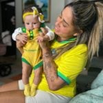 Pois é, a artista já é mamãe de uma neném de um mês! Será que a pequena acompanhará o hexa?! (Foto: Instagram)