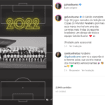 “Parabéns por mais essa marca incrível em uma das carreiras mais lindas do esporte brasileiro!”, escreveu a assessoria do narrador no Instagram. (Foto: Instagram)