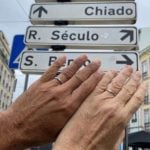 No último domingo (18), o ator Marcos Caruso se casou com o técnico de enfermagem Marcos Paiva durante a viagem do casal por Lisboa, em Portugal. (Foto: Instagram)