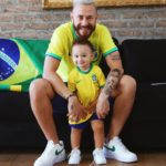 “Eu só voltei do Catar porque estava com saudade do meu filho. Estava programado para eu ficar lá 36 dias trabalhando. E no meio do projeto me deu uma saudade muito grande”, começou nos stories do Instagram (Foto: Instagram)