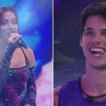 "Conheci muito por alto o Gabriel, muito menos do que vocês imaginam que eu conheço", garantiu a famosa antes de seu show durante a primeira festa do BBB23 (Foto: Globo)