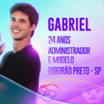 Gabriel, modelo e administrador - O paulista de 24 anos foi um dos vencedores da ‘Casa de Vidro’ com 64,60% dos votos do público. (Foto: Globo)