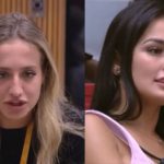 Bruna Griphao declarou que acha melhor se afastar de Larissa para evitar que elas continuem brigando (Foto: Montagem/Globoplay)