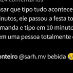 Segundo ela, Sapato não está acostumado a beber e por isso teve as atitudes. (Foto: Instagram)