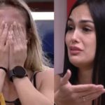 Durante participação no "Mais Você" desta segunda-feira (24), Larissa avaliou sua participação no "Big Brother Brasil 23" e falou um pouco sobre o comportamento protetivo de Bruna com ela, que acabou gerando uma discussão entre a atriz e o enfermeiro. (Foto: Montagem/Globoplay)