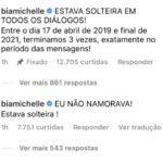 Bia Michelle rebate exposição de conversas com Neymar. (Foto: Instagram)