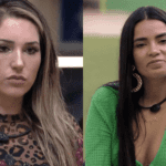 A mexicana ficou apenas 48h no reality brasileiro após ter sido importunada s3xualmente por Antônio Cara de Sapato e Mc Guimê, que foram eliminados pelo mau comportamento. (Foto: Montagem/Globoplay)