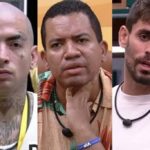 Nesta quinta-feira (06), de acordo com informações do site Na Telinha, a Globo emitiu uma nota confirmando a presença de Bruno Gaga, Antônio Cara de Sapato e Mc Guimê na final do "Big Brother Brasil 23". (Foto: Montagem/Globoplay)