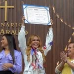 Joelma recebeu o título de cidadã, e homenagens durante a cerimônia realizada no plenário. (Foto: Instagram)