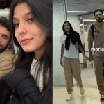 Gustavo Mioto e Ana Castela desembarcam de mãos dadas em Portugal. (Foto: Instagram)