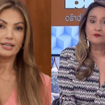 Sonia Abrão se dá mal e é processada por Patrícia Poeta após disseminar notícias falsas sobre a apresentadora. (Fotos: Globo e Rede TV!/Montagem)