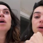 Na última terça-feira (02/05), Thaila Ayala publicou um vídeo no Instagram onde aparece em lágrimas falando sobre os momentos difíceis pelos quais vem passando desde o nascimento de Tereza, sua segunda filha com Renato Góes (Foto: Instagram)