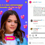 Além disso, recentemente, Daniel também comentou em um post sobre o folhetim das sete da Globo, afirmando que sua personagem favorita era a 'Guiga', interpetado por sua então ex-namorada. (Foto: Instagram)