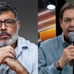 Após acusação de assédio, Alexandre Frota se revolta e detona Faustão: "Tem que enfiar a p0rrada no Fausto". (Fotos: Divulgação/Montagem)