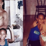 Menino Ney tinha uma casinha humilde quando, de fato, era só um menino. (Fotos: Reprodução/Montagem)