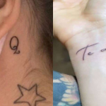 Após o término de seu relacionamento com o cantor sertanejo Tierry, Gabi revelou que estava considerando apagar sua tatuagem em homenagem a ele. Entretanto, depois de muito pensar, ela achou melhor fazer algo por cima. (Fotos: Instagram/Montagem)