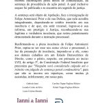 A sentença será objeto de Apelação, face a irresignação de Felipe Antoniazzi Prior e de sua Defesa, que nele acredita integralmente, depositando-se crédito irrestrito em sua inocência (...).", informaram em um trecho. (Foto: Instagram)