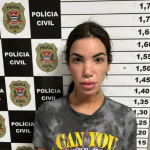 De acordo com a Polícia Civil,Vitória Guarizo possivelmente usava um nome falso e fazia anúncio em site de acompanhantes para atrair as vítimas. (Foto: Polícia Civil)