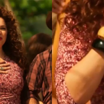 A atriz levou suas próprias pulseiras para a cena e decidiu fazer um gesto em referência a Sinhozinho Malta, personagem icônico de Lima no clássico Roque Santeiro (Globo, 1985). (Fotos: Globo/Montagem)