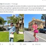 João VS, como é conhecido nas redes sociais, se apresenta como stylist. (Foto: X Twitter)