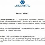 "Estou cada vez melhor. É impressionante! O Fabio Gaiotto é um monstro", falou, citando o médico que o acompanha nesta jornada. (Foto: Hospital Albert Einstein)