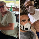 O ator Fábio Assunção conseguiu eliminar 28 kg ao mudar completamente sua rotina para viver uma vida mais saudável. (Fotos: Instagram/Montagem)