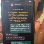 Maíra expõe conversas de Thiago Silva pedindo ajuda pata emagrecer. (Foto: Reprodução/Instagram)