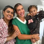 Preta recebeu em sua casa de São Paulo, Lore Improta e sua filha Liz. (Foto: Instagram)