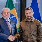 Na última quarta-feira (20) o presidente Luís Inácio Lula da Silva, finalmente teve um encontro com o presidente da Ucrânia, Volodymyr Zelensky (Foto: Agência Brasil)