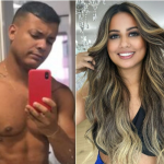 "Quer vender o corpo? Eu pago!", disparou, em tom de brincadeira. "Ah, não!", responde Kaila. "Pra mim é de graça, né?", continuou ele, insistindo. (Fotos: Instagram/Montagem)