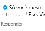 "Só você mesmo, Leo! Não sei como você consegue saber de tudo! Rsrs Viva o Baby #AleBeca!!!", escreveu ela. (Foto: Instagram)