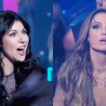 Para aqueles que não acompanharam, Patrícia Poeta se transformou em Jennifer Lopez e em Ivete Sangalo durante suas performances de dublagem. (Foto: Globoplay)