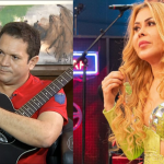 A história de amor entre Joelma e Ximbinha fez muito sucesso no início dos anos 2000, mas terminou em processo. (Fotos: Reprodução/Globo/Montagem)