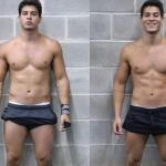 Inclusive, o ex-marido de Maíra Cardi já mostrou o "antes e depois" de 30 dias praticando Crossfit. Nas imagens é possível ver que Arthur ganhou massa muscular e "gominhos" na barriga. (Fotos: Instagram/Montagem)