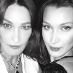 Esta imagem te deixou confuso? Parecem mãe e filha, não é verdade? Mas Bella Hadid e a eterna top Carla Bruni não são parentes. (Foto: Instagram)