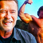 A maioria das pessoas de Hollywood disse que Arnold Schwarzenegger nunca conseguiria fazer a transição do fisiculturismo para a atuação por causa de seu sotaque, de seu "corpo excessivamente desenvolvido" e de seu nome impronunciável. (Fotos: Divulgação/Montagem)