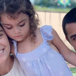 A filha de Mariana Uhlmann com Felipe Simas, Maria, 6 anos, aprontou neste último final de semana. (Foto: Instagram)