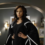 A estrela de 'Scandal' Kerry Washington estava grávida durante algumas partes da terceira e da sexta temporada da série. (Foto: Divulgação)